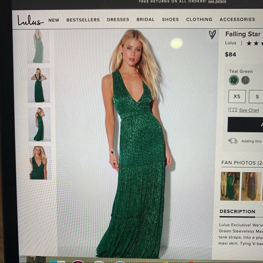 Teal green maxi dress!